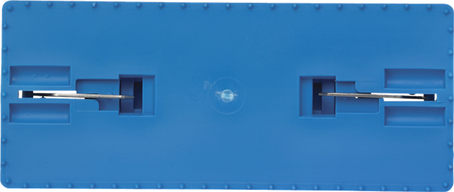 Vikan 55003 blauwe Padhouder met steelaansluiting onderzijde